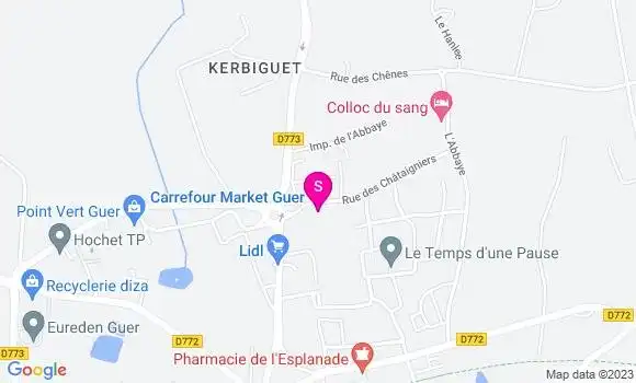 Localisation Carrefour Market