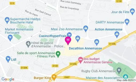 Localisation Géant Casino