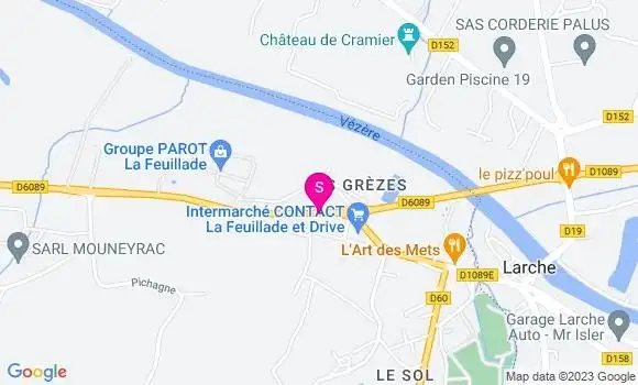 Localisation Intermarché Station