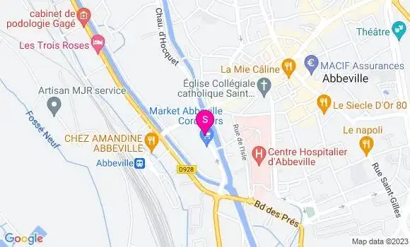 Localisation Carrefour Market