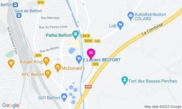 Localisation Leclerc Express