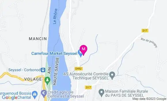 Localisation Carrefour Market