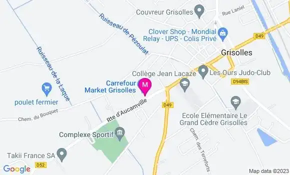 Localisation Carrefour Market