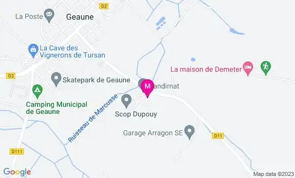 Localisation Aire C