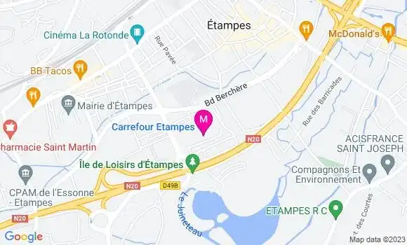 Localisation Station Carrefour
