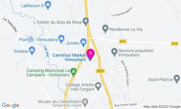 Localisation Carrefour Market