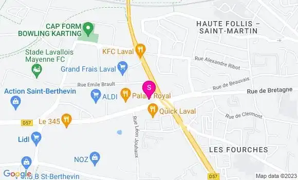 Localisation Relais la Closerie
