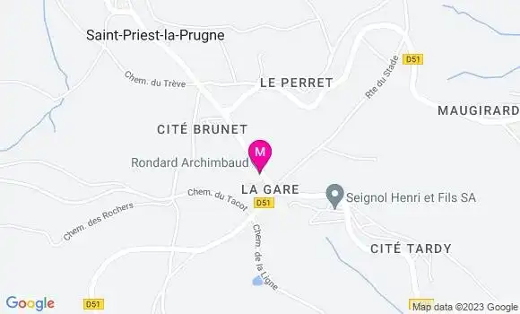 Localisation Rondard Archimbaud
