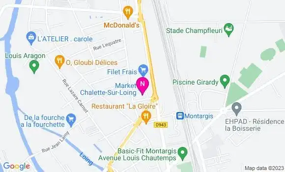 Localisation Carrefour Market