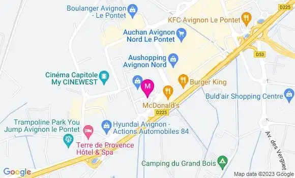 Localisation Auchan Carburant