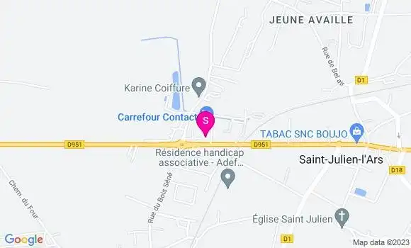 Localisation Carrefour Contact