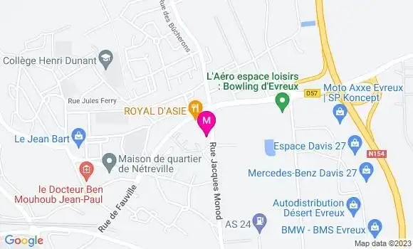Localisation Intermarche Evreux