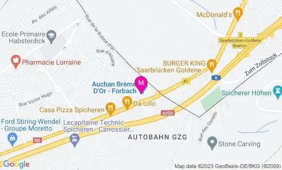 Localisation Auchan