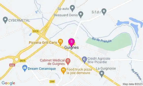 Localisation Carrefour Market