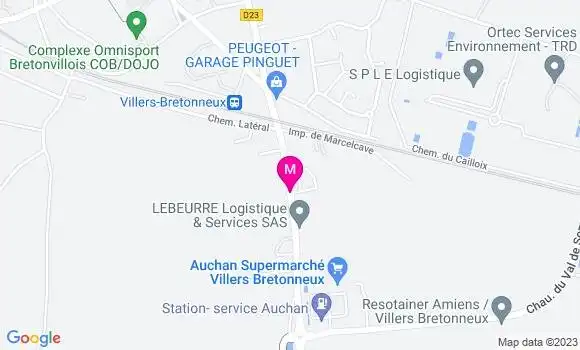 Localisation Auchan Supermarché