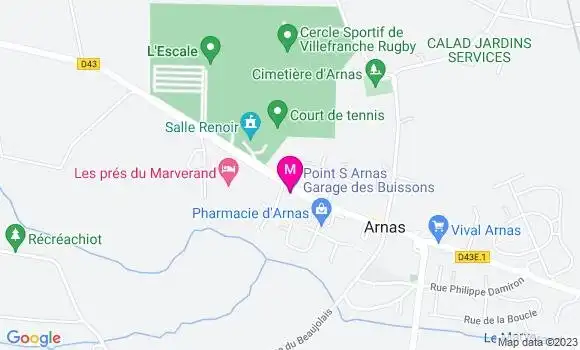 Localisation Garage des Buissons