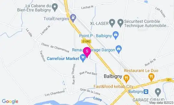 Localisation Carrefour Market
