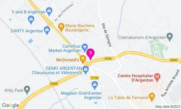 Localisation Carrefour Market