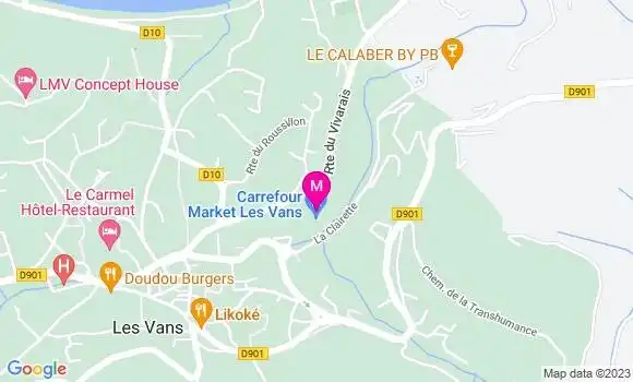 Localisation Carrefour Market