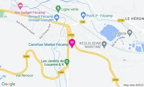 Localisation Carrefour Market