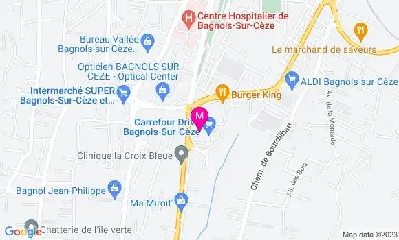 Localisation Carrefour Market