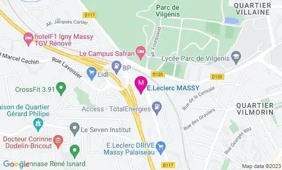 Localisation Relais Massy Leclerc