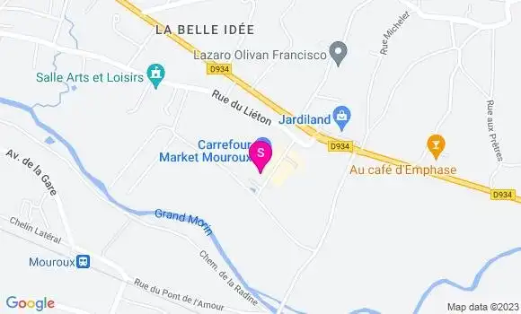 Localisation Station Carrefour