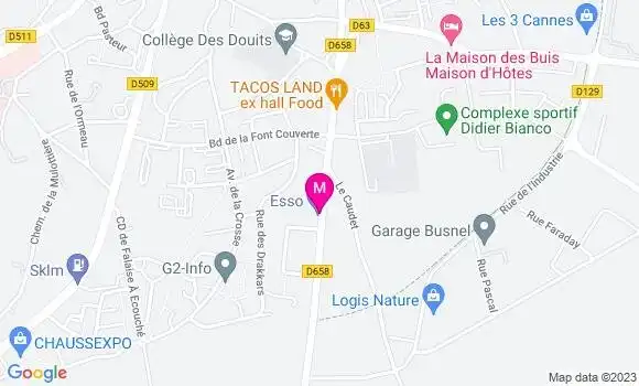 Localisation Station Esso
