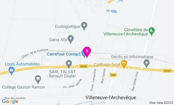 Localisation Carrefour Contact