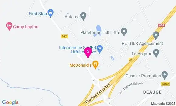 Localisation Intermarché Station