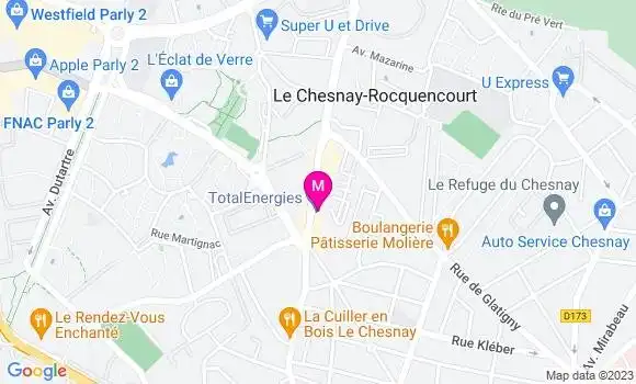 Localisation Relais du Chesnay