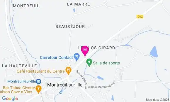 Localisation Carrefour Contact