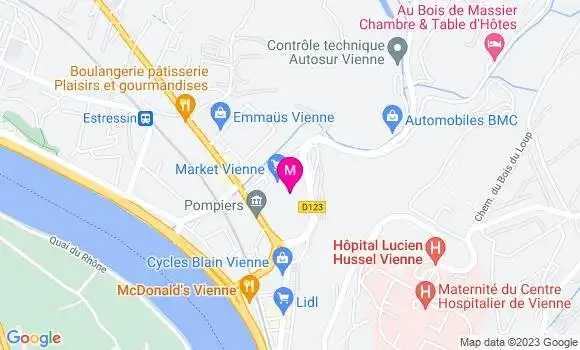 Localisation Carrefour Market