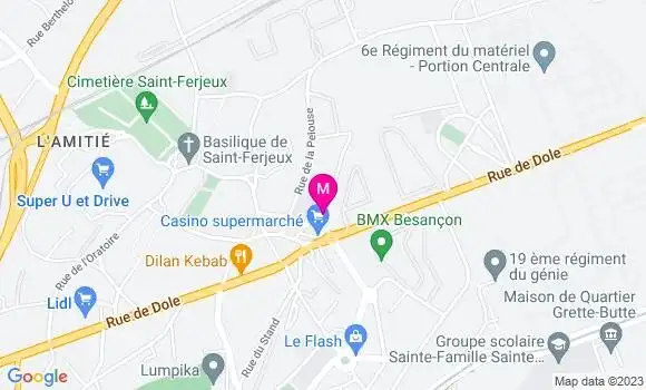 Localisation Casino Supermarché