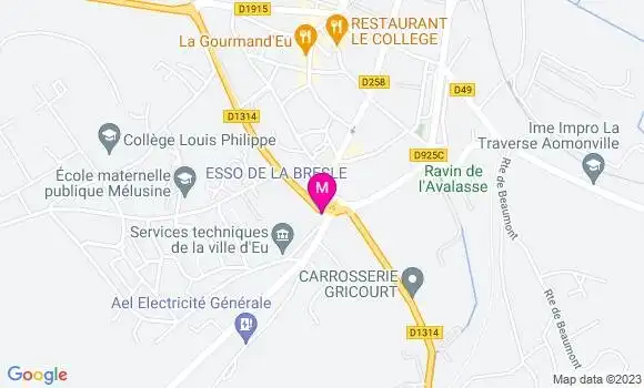 Localisation Esso de la Bresle