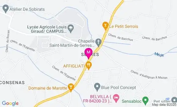 Localisation Relais de la Mède
