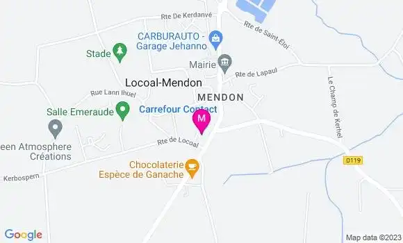 Localisation Carrefour