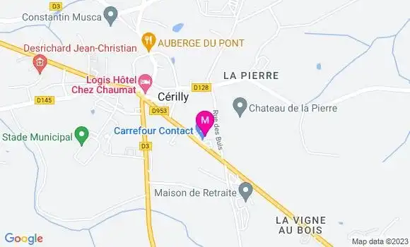 Localisation Carrefour Contact