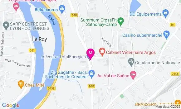 Localisation TotalEnergies