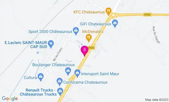 Localisation Relais Terres Noires