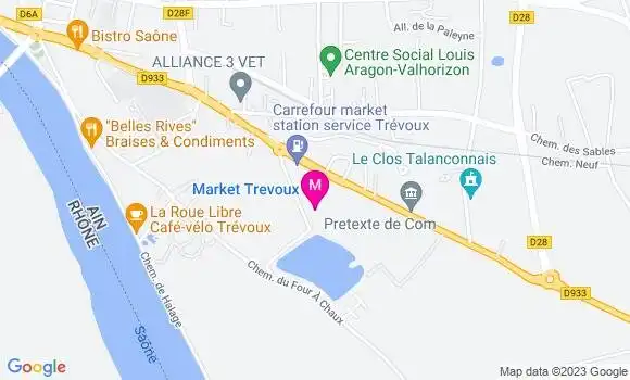 Localisation Carrefour Market
