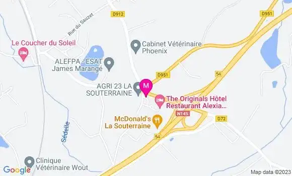 Localisation Avia la Souterraine