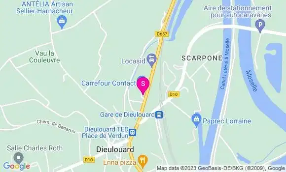 Localisation Carrefour Contact