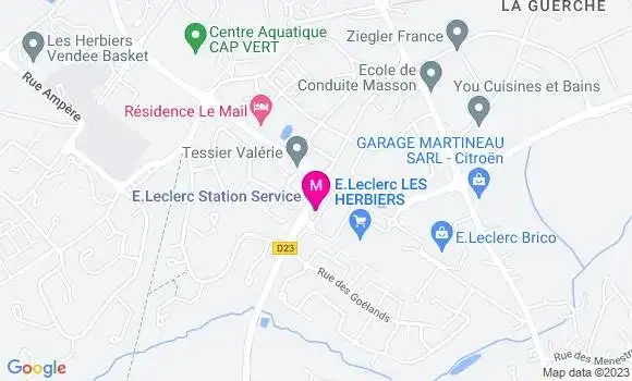Localisation Station Service Leclerc