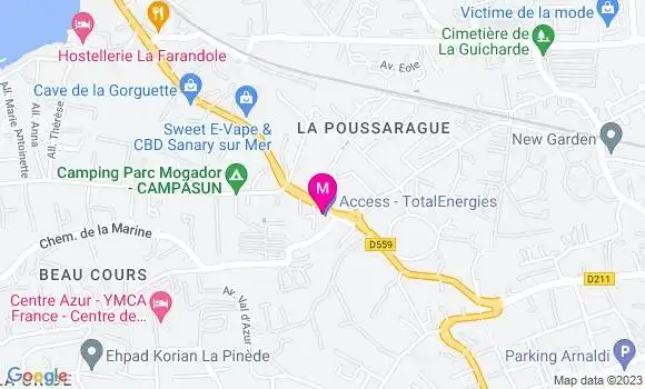 Localisation Access TotalEnergies