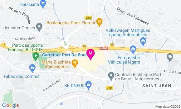 Localisation Station Carrefour
