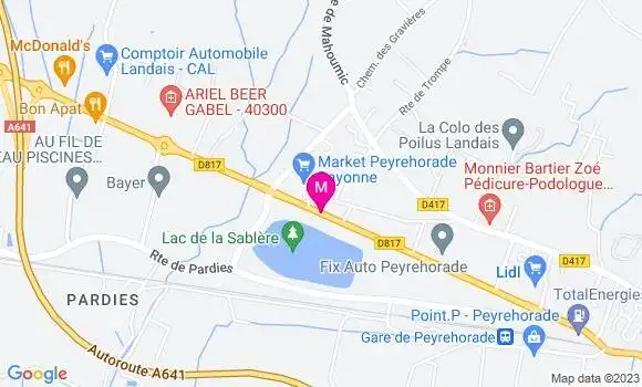 Localisation Carrefour Market