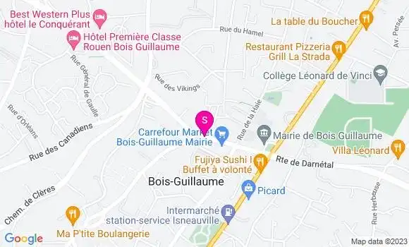 Localisation Carrefour Market