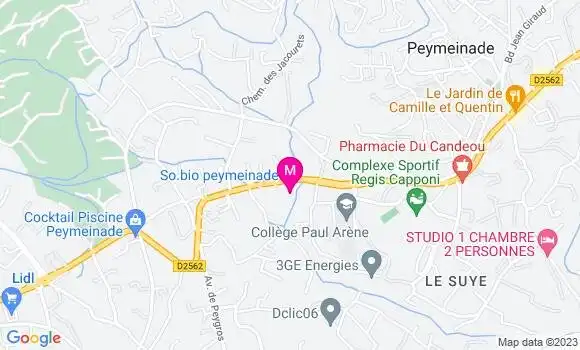Localisation Carrefour Market