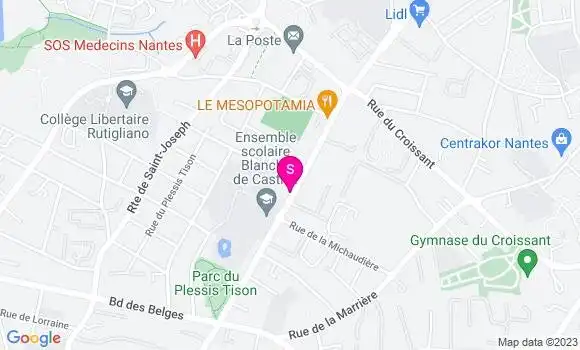 Localisation Station Elan
